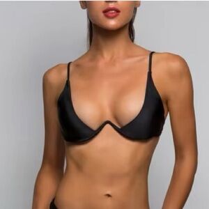 Black Women's Swim Top